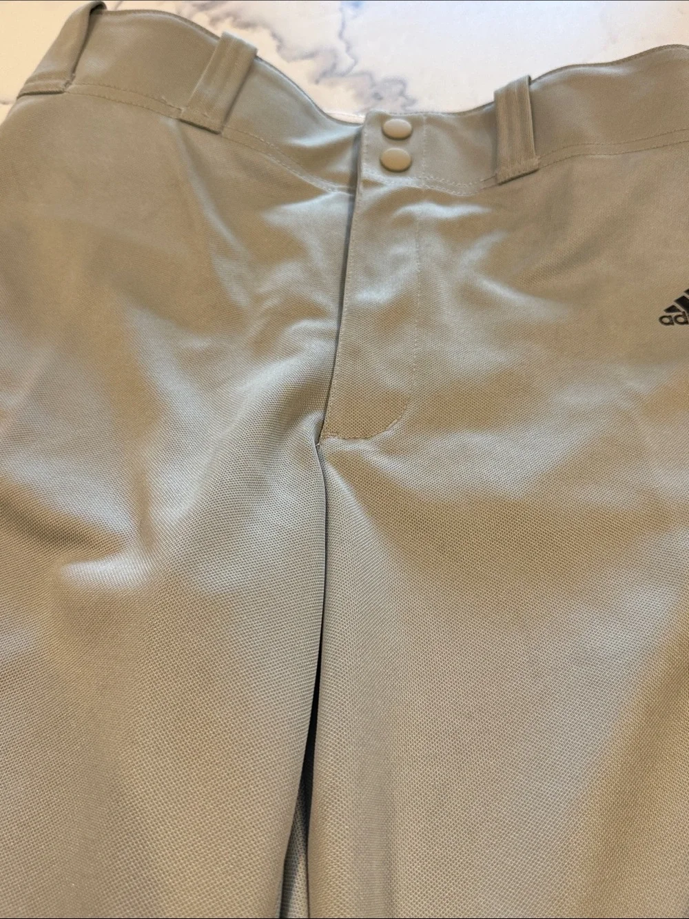 Adidas baseball pants Aeroready light gray youth large Athletic Pants